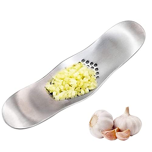 knoblauchpresse, Knoblauchpresse Edelstahl Knoblauchschneider Garlic Press, Knoblauchpresse Wippe Knoblauchmühle Werkzeuge Cover