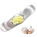 Produktbild knoblauchpresse, Knoblauchpresse Edelstahl Knoblauchschneider Garlic Press, Knoblauchpresse Wippe Knoblauchmühle Werkzeuge