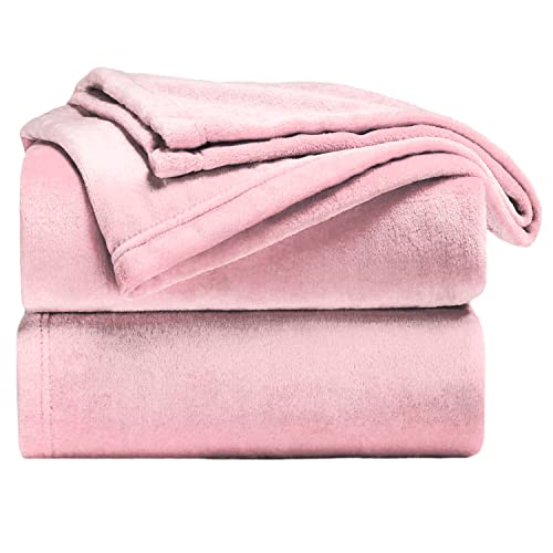 TIENDA EURASIA - Manta de Sofá de Terciopelo | 100% Microfibra | Tacto Suave Sedalina | Ideal para Salones y Dormitorios | Confort Premium, Rosa, 130 X 160 CM, Poliéster
