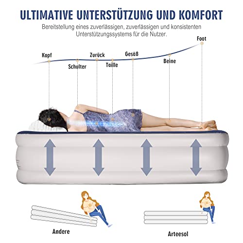 Matelas gonflable premium floqué lit d'appoint gonflable haute résistance