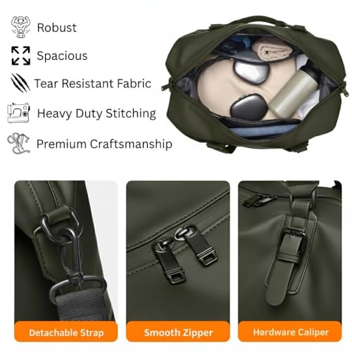 Image of CAVALO - Be Unique Men's Crossbody Duffle Bag | Large Capacity Casual Travel, Office, Fitness & Daily Commute Bag with Zipper