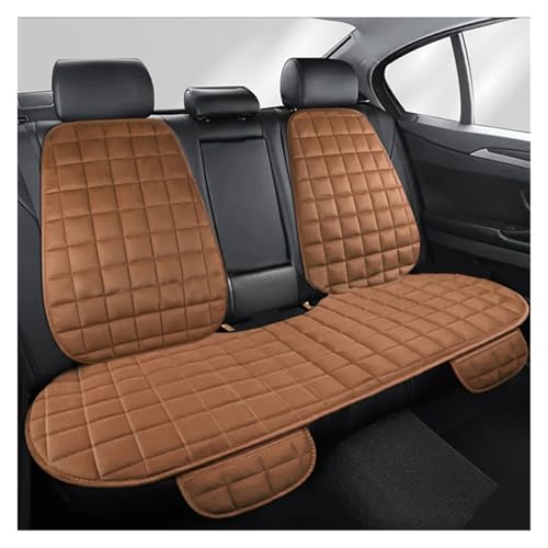 OEXRIG Fundas Asientos Coche para Jaguar para I-PCAE XE XF para F-Pace Accesorios Interiores de Coche Fundas universales para Asientos(Rear Seat-Brown)