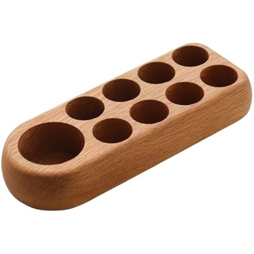 Caja de almacenamiento de labiales y aceites esenciales con diseño de madera para optimizar espacio 2