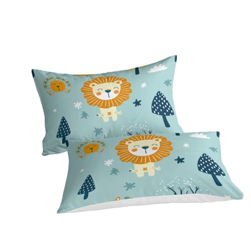 Housse de couette haute qualité Super King 260x220 parure lit chic Le Lion Douce