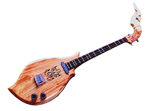 Isarn Acoustic Electric Phin 3 Strings, Thai Lao Guitar Musical Instrument, Traditional Thai Classical Musical Pin114