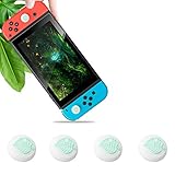 Haobuy Thumb Grip Caps for Nintendo Switch & Switch Lite, Sweet Joystick Cap for Nintendo Switch & Lite Leaf Crossing, Soft Silicone Cover for Joy-con Controller Accessories