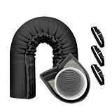 Couverture isolante flexible : Cette housse pour tuyau de climatiseur portable utilise des bandes auto-agrippantes et des élastiques extrémités pour envelopper solidement le tuyau d'évacuation. Elle reste stable même en cas de courbure proche de 90 degrés, et l'installation en trois étapes permet d'isoler rapidement votre climatiseur portable tout en s'adaptant évents de fenêtre.