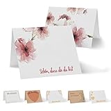 EINZIGARTIGES DESIGN: Unsere Tischkarten überzeugen durch ein modernes und ansprechendes Design und sind ein absoluter Hingucker auf jeder Feier.