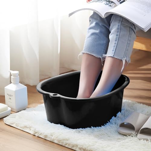 Chpbolly Foot Soaking Tub Foot Bath Basin for Soaking Large Size Sturdy Plastic Soak Feet Bucket Massager Tub Exfoliation Callus Foots Spa Bath Bucket for Women and Men