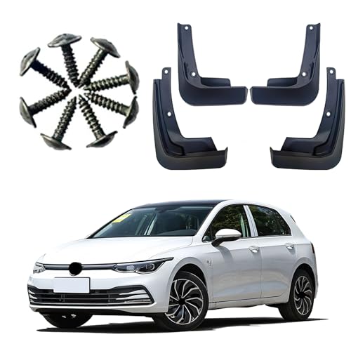 Image of Mud Flaps Splash Guards Fit for Volkswagen Golf 8(2020-2024),Tire mud Guard,No Drilling Fender Flares,Anti Splash Sewage Mud,Front and Rear Wheel fenders,Vehicle Sediment Protection,4PCS