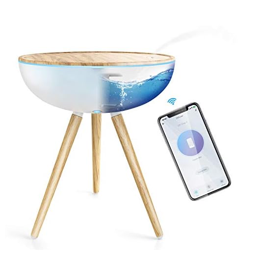 Maxcio Smart Essential Oil Diffuser 1000ML, WiFi Aromatherapy Diffuser for Large Room APP & Voice Control Work with Alexa & Google Home 3 Mist Mode Timer Ultrasonic Humidifier for Home & Bedroom