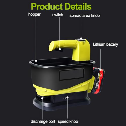 Difusor de Semillas para Césped Inalámbrico 5.5L miniatura 7