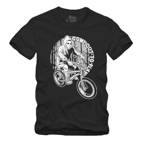 BMX – Mountain Bike regalo per gli appassionati di downhill & bicicletta – T-shirt, Nero , L