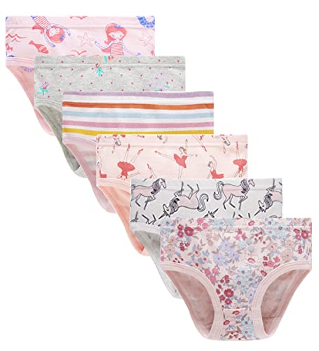 Image of Barara King Little Girls Soft 100% Cotton Underwear Toddler Panties Big Kids Undies