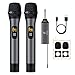 Drahtloses Mikrofon, TONOR UHF Dual Kabelloses Metall Dynamisches Mikro System mit wiederaufladbarem Empfänger, für Karaoke, Hochzeit, DJ, Party, Rede, Kirche, Klassen, 60m (TW-630)