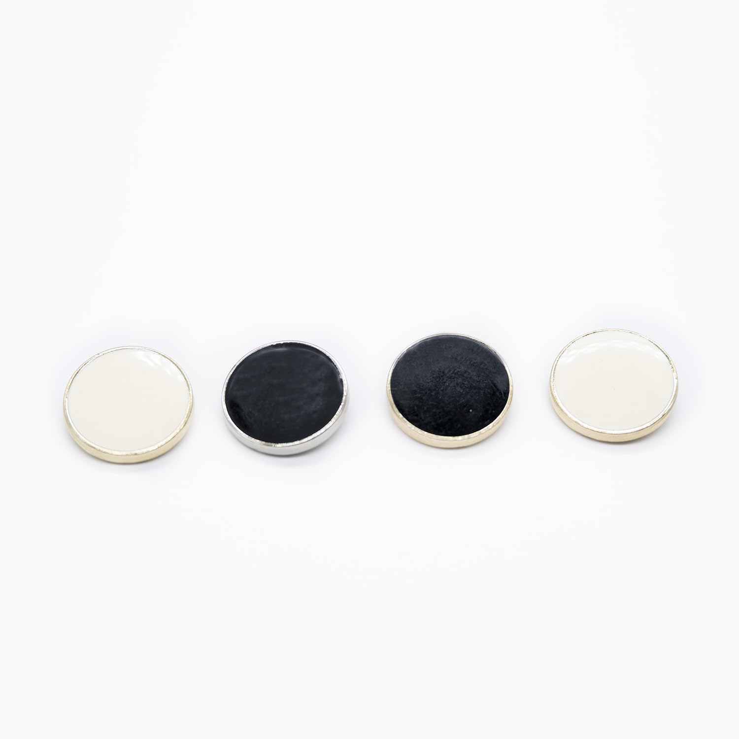 5Pcs Size 15mm to 23mm Flat Oil-Coated Metal Buttons for Clothing Dress Accessories Garment Decorative DIY Crafts Tools image 2