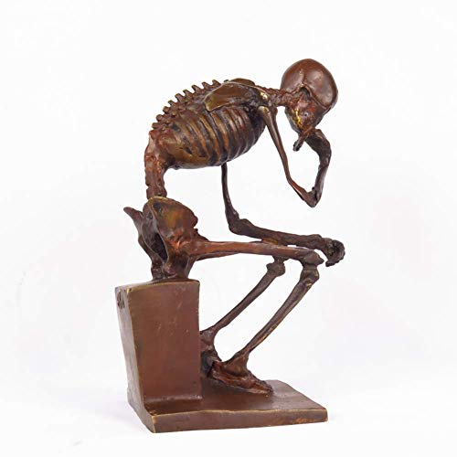 Hand Carved Sculptures By Auguste Rodin For Home Decor Office Gifts Living Room,Brass Abstract Figure,The Thinker Skeleton Statues Bronze #TOP2
