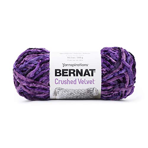 Image of Bernat Crushed Velvet Yarn, Potent Purple