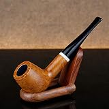 La pipa para fumar está hecha de madera de alta calidad, pulida con un alto nivel, lisa, elegante y delicada.