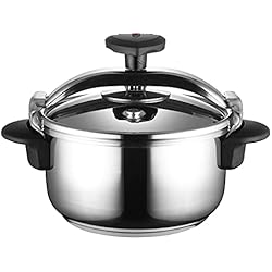 Cacerola Express MAGEFESA STAR Olla presión rápida de fácil uso, acero inoxidable 18/10, Fondo termodifusor encapsulado de 5capas, excelente distribución del calor