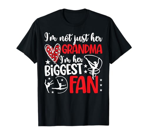Proud Gymnastics Grandma For Mother's Day Her Biggest Fan Gymnastics Grandma Of A Gymnast Grandmother T-Shirt
