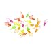 Ireav Soft Rubber Gold Fish - 50 Pieces Small Goldfish Bath Toy Christmas Birthday Party Kids Toy Plastic Simulation Small Goldfish