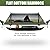 Night Cat Flat Lay Hammock Tent with Mosquito Net Waterproof Rainfly Storage Room for 1 Person Backpacking Hiking Camping Lightweight 440LBS 87x28x19in