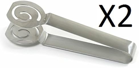 Norpro 2 X 5528 Stainless Steel Tea Bag Squeezer, Silver