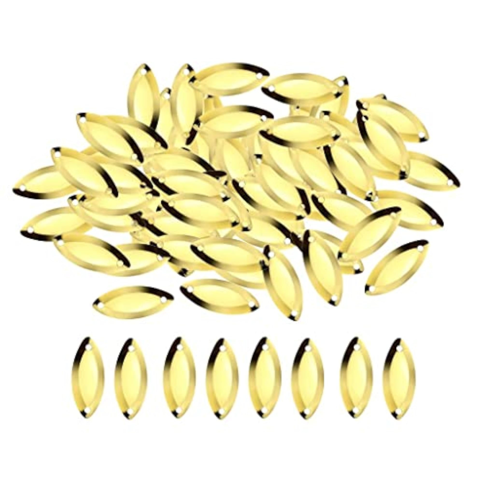 100Pcs Fly Fishing Spoons Lure Hard Sequins Baits