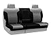 Coverking Custom Fit Front 60/40 Bench Seat Cover for Select Ford Models - Premium Leatherette 2-Tone (Medium Gray with Black Sides)
