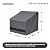 Loriano Patio Chair Covers Waterproof Outdoor Furniture Chair Covers 600D Heavy Duty Fit as Lawn Lounge Deep Seat(2 Pack,Grey, Median)
