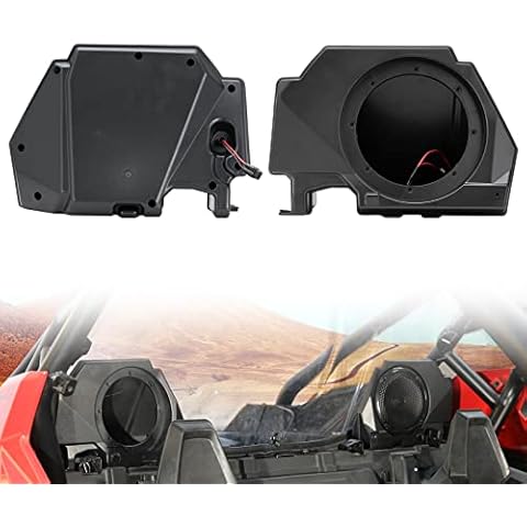 A & UTV PRO Rear Speaker Pods Enclosures with Metal Mount Brackets for Polaris RZR PRO XP XP4 2020-2024 6.5 inch Speaker Accessories Cover