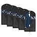 Univivi Garment Bag Suit Bag for Storage and Travel 43 inch, Anti-Moth Protector, Washable Suit Cover for T-Shirt, Jacket, Suits, Coats, Set of 5