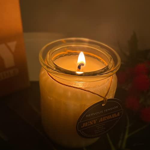 Premium All Natural Aromatherapy Candle | Lemon, Chamomile, Peppermint & Rosemary | Gifts For Women | Relaxing & Relief | Scented Candle #TOP5