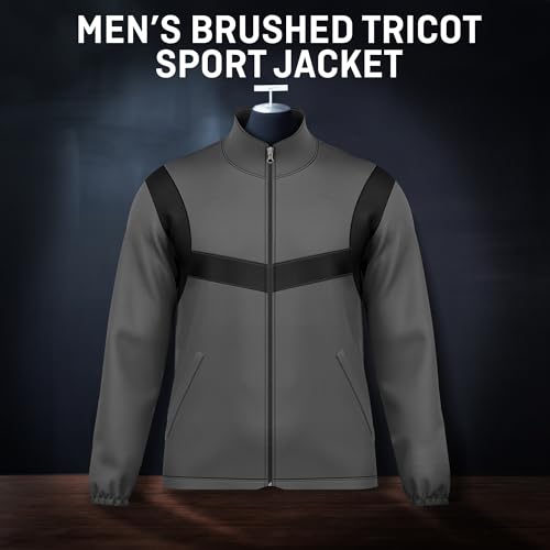 Image of Roamers Brand Brushed Tricot Mens Sports Jacket - Full Zip Jacket