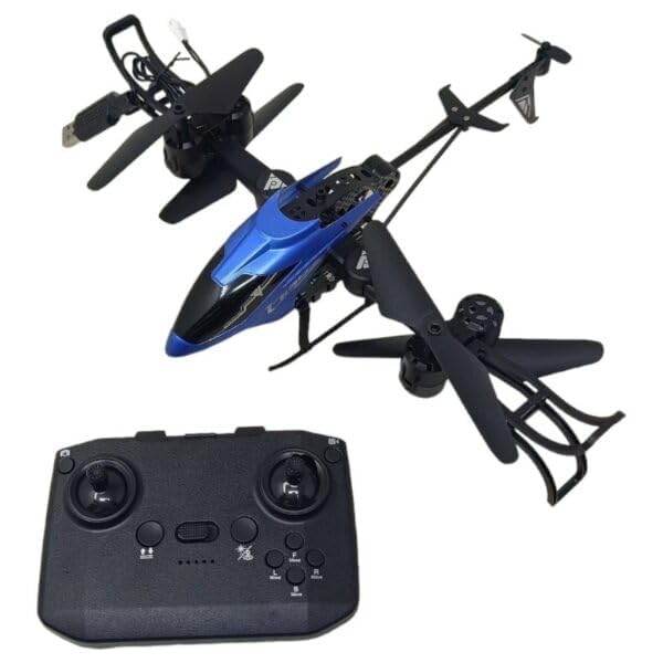 Image of Ladally RC Helicopter 8 Channel Remote Control Aircraft Toy for Kids & Beginners Easy Fly, Rechargeable, Durable Gift Drone for Boys