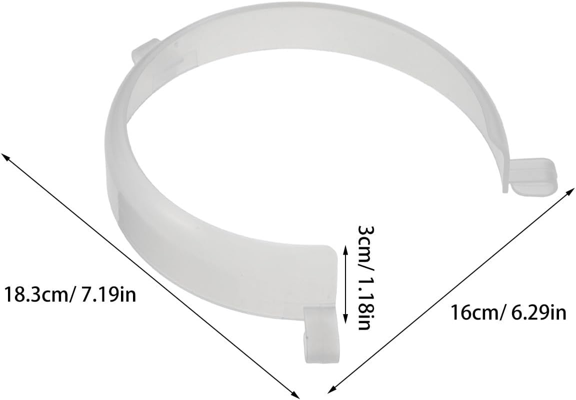 Food Guard for Plates 9" to 12", Clip-On Spill Prevention Eating Aid Assistant, Dining Assistive Plate Guard for Disabled, Elderly, Handicapped