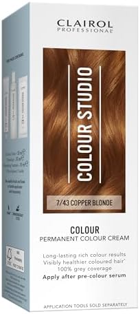 Clairol Colour Studio Permanent Colour Cream | Hair Dye | Long-lasting Rich Tones | 100% Grey Coverage | Dermatologically Tested Vegan Formula | Hair Colouring Kit | Chocolate Brown 3/0 | 50ML