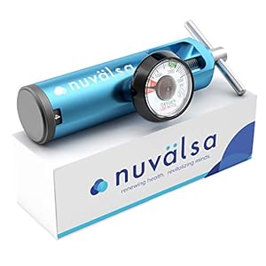 Nuvälsa Ozone Therapy Low Flow Oxygen Regulator – Easy to Use – Works with Ozone Generators – Compatible with Oxygen Cylinders up to 3,000 PSI – T-Handle Connection – CGA 870
