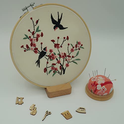 4 Set Of Full Range Embroidery Kits For Beginners Stamped Embroidery Kit That Includes Embroidery Cloth (Kit 2) #TOP6