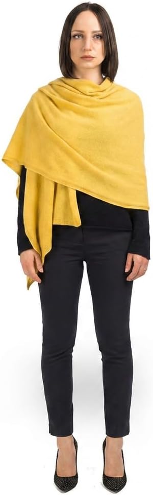 Dalle Piane Cashmere Women's 100% Cashmere Stole - Made in Italy - Elegant Accessory, Gift Idea - 24 x 81 in