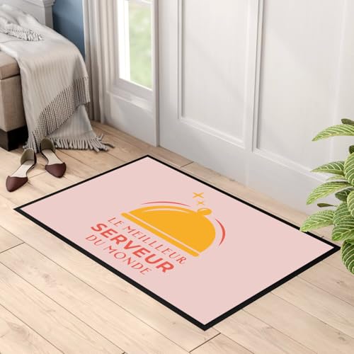 Paillasson rose pour restaurant café bar tapis entrée serveur du monde