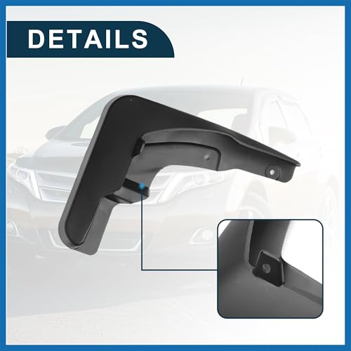 Image of Mud Flap Splash Guard for Toyota Venza 2009-2016 Durable | Front & Rear Side Mudflaps with Mount Accessor 1 Set Item Replacement