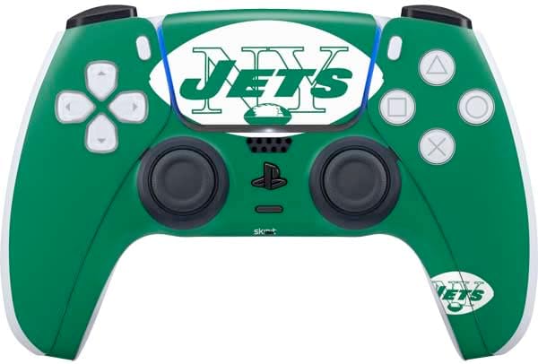 Skinit Decal Gaming Skin Compatible with PS5 Controller - Officially Licensed NFL New York Jets Design