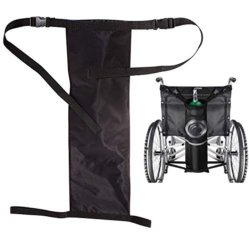 GHzzY El portabotellas de ox�geno Cabe en una Silla de Ruedas - Bolsa de Cilindro de ox�geno - Bolsa de Tanque de ox�geno de Silla de Ruedas para Botella de Cilindros D y E