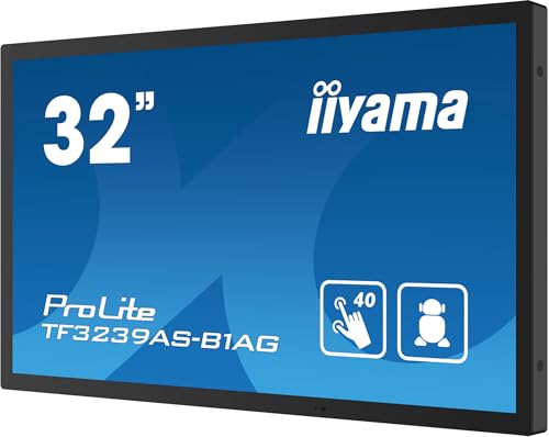 iiyama ProLite TF3239AS B1AG 32 écran LCD rétro éclairé par LED signalisation numérique avec lecteur de média intégré et écran tactile multipoint ... - vue 6