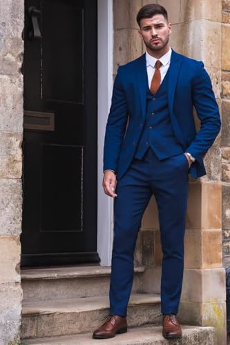 Mens 3 Piece Suit Slim Fit Tuxedo Suits for Men Formal Business Wedding Party Prom Suit for Guys3