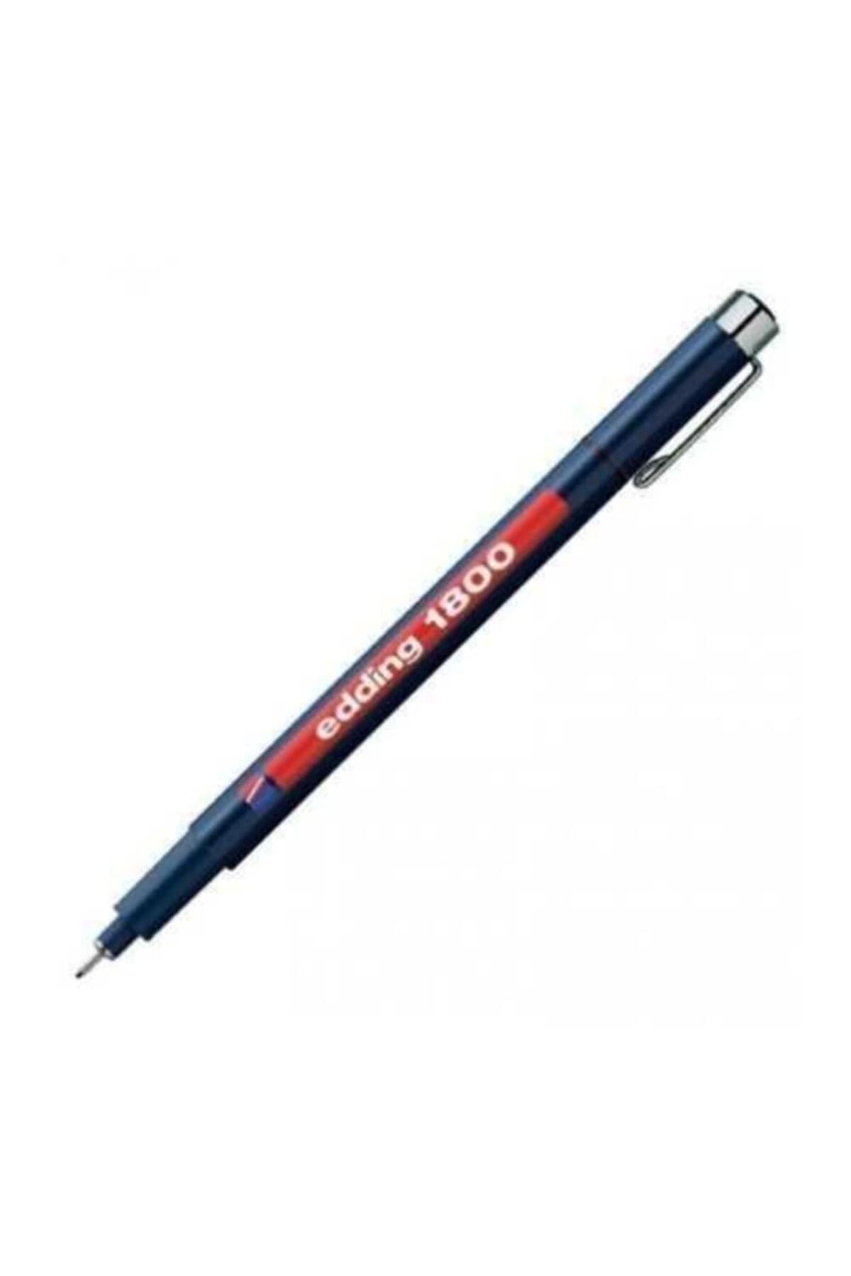 edding 1800 profipen - black - 1 pen - line width 0.7 mm - fineliner pen for precise writing, sketching and technical drawing - fine, metal-encased nib - suitable for use with rulers and stencils