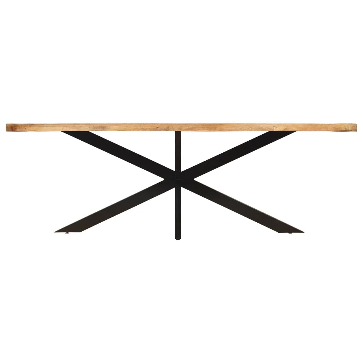 Ovaler Esstisch Naturel 200 x 100cm - Esszimmertisch für 4-10 Personen