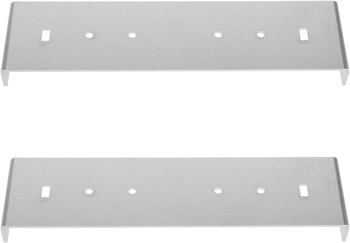 Toddmomy 2 Pack Wide Mailbox Mounting Bracket Repair Kit, Heavy Duty Rust Proof Metal Support for Easy DIY Installation